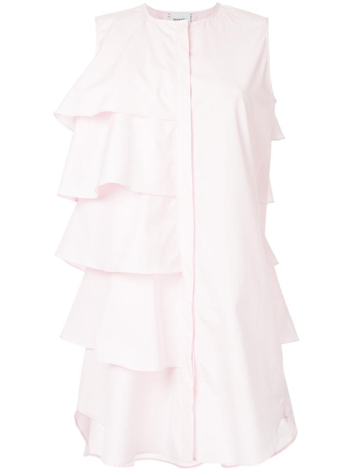 Monographie Ruffle Sleeveless Dress - Pink & Purple