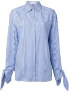 Le Ciel Bleu Bow Detail Striped Shirt