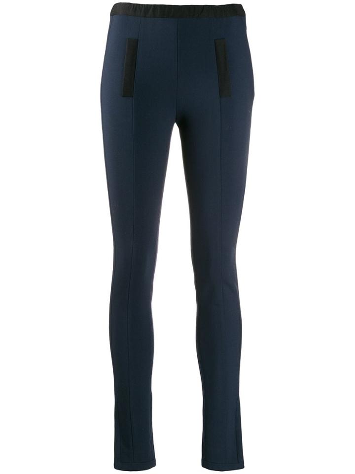 Balenciaga Pre-owned 2000s Skinny-fit Trousers - Blue