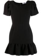 Msgm Sweetheart Mini Dress - Black