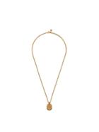 Versace Mini Medusa Dog Tag Necklace - Gold
