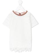 No21 Kids - Lace Blouse - Kids - Cotton/polyester/spandex/elastane - 6 Yrs, White