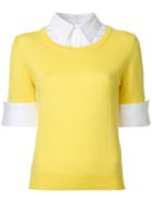 Mary Katrantzou - Ella Jumper - Women - Wool - S, Yellow/orange, Wool