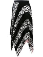 Proenza Schouler Leopard Print Pleated Skirt - Black