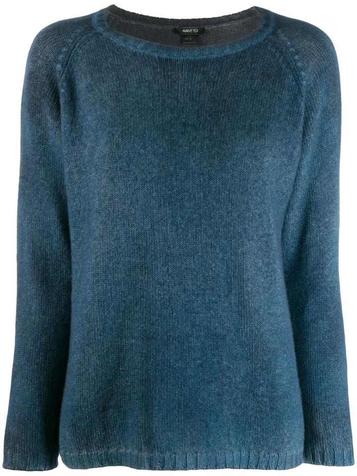 Avant Toi Cashmere Knit Jumper - Blue