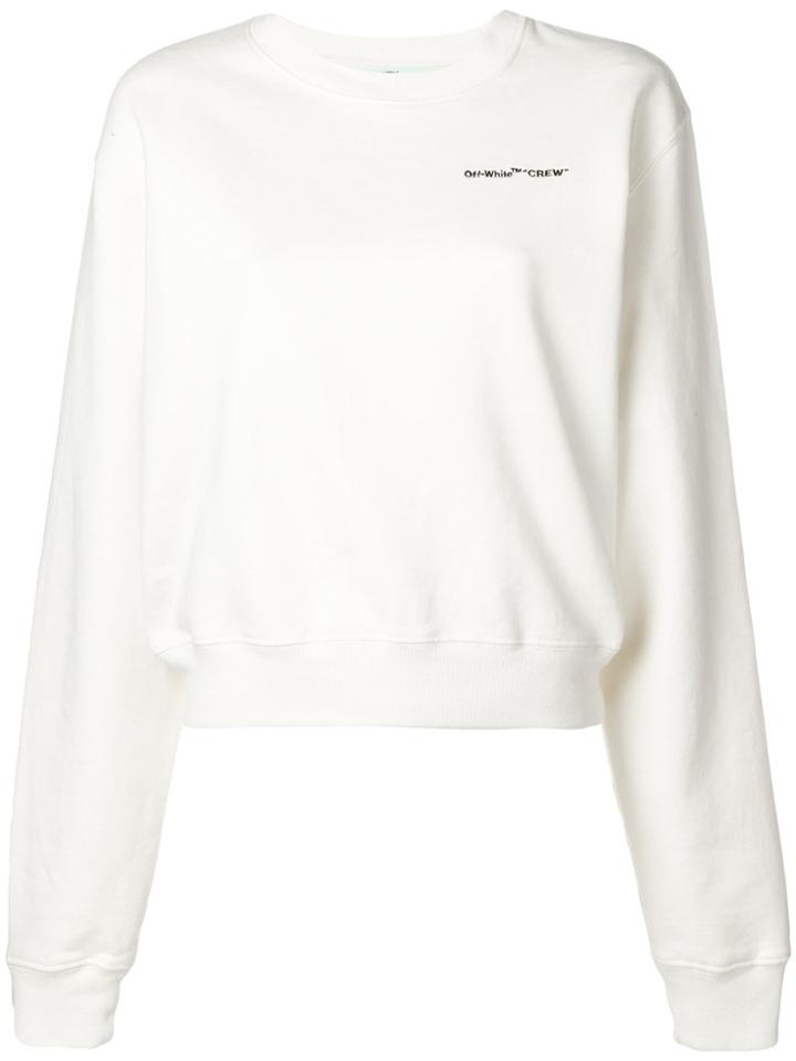 Off-white Printed Sweatshirt - Nude & Neutrals