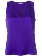 Styland Sleeveless Design Blouse - Pink & Purple