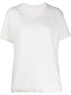 Mm6 Maison Margiela V-neck Padded T-shirt - White