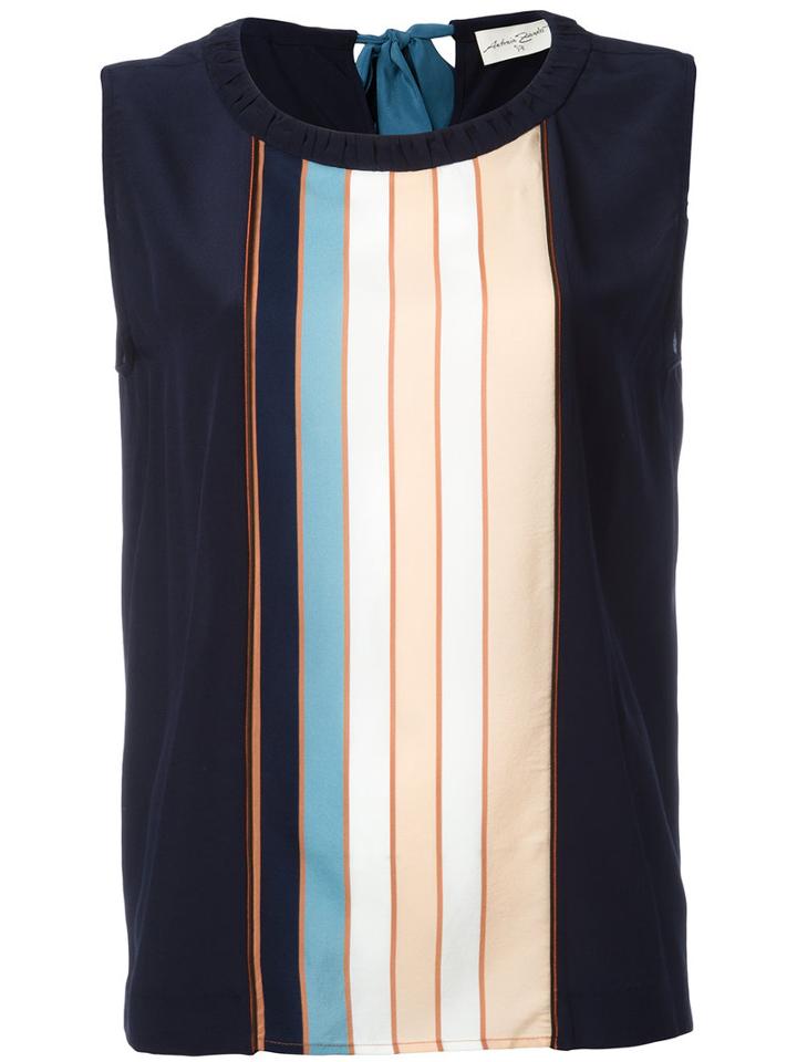 Antonia Zander - Maja Tank - Women - Silk - M, Women's, Blue, Silk