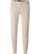 Jacob Cohen Eyelet Pattern Slim Fit Cropped Trousers