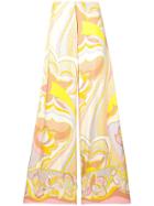 Emilio Pucci Shell Print Flared Trousers - Purple