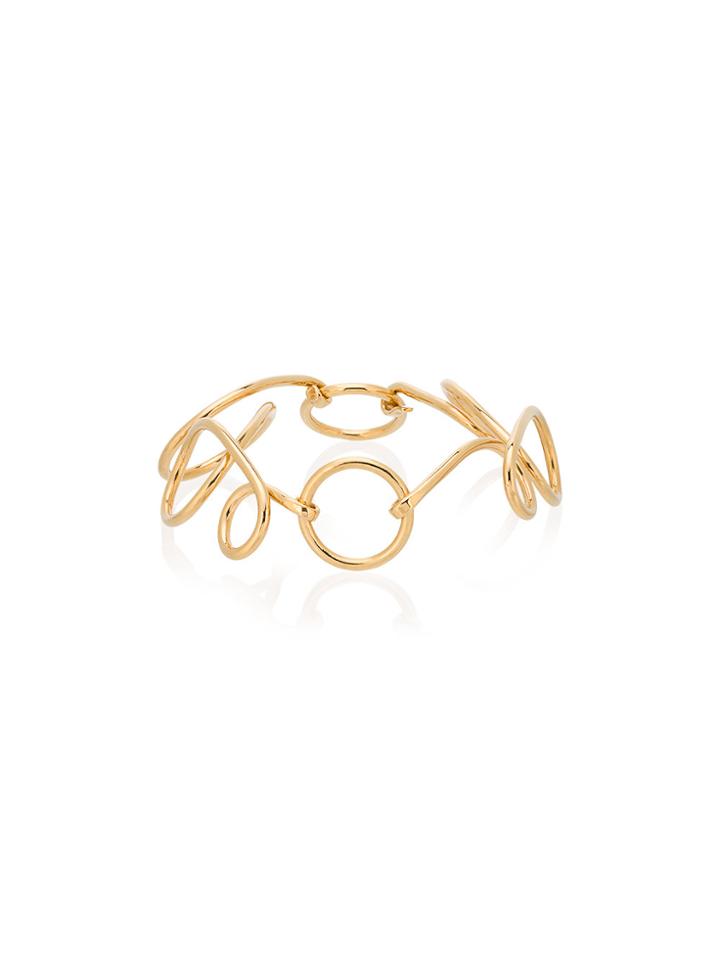 Holly Ryan 18k Gold Plated Fauve Bangle - Metallic
