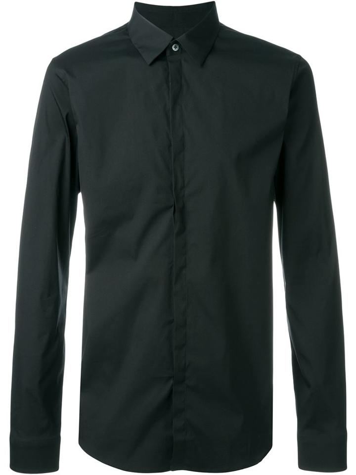 Jil Sander 'bellezza' Shirt, Men's, Size: 39, Black, Cotton/polyamide/spandex/elastane