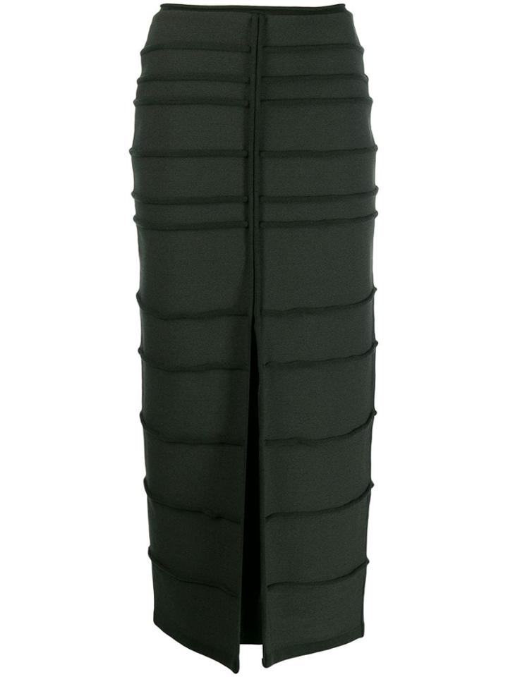 Maison Rabih Kayrouz Front Slit Skirt - Green