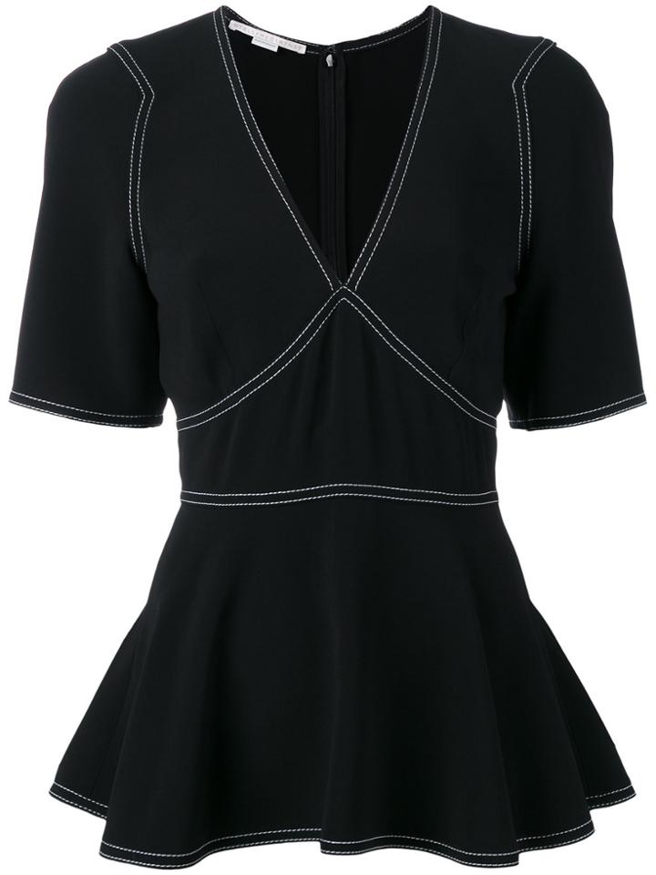 Stella Mccartney Peplum Blouse - Black
