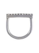 Roberto Marroni Solid Bar Ring, Women's, Size: 54, Metallic