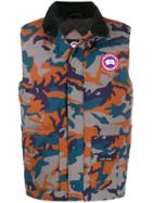 Canada Goose Logo Camouflage Gilet - Grey