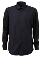 Lanvin Colour Block Shirt, Men's, Size: 40, Blue, Cotton