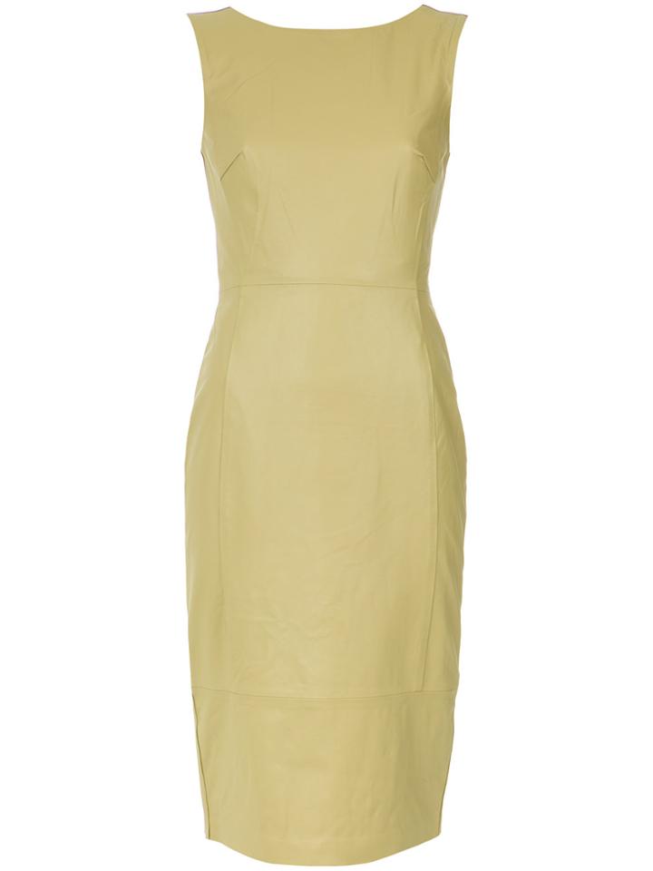 Tufi Duek Fitted Waist Midi Dress - Nude & Neutrals
