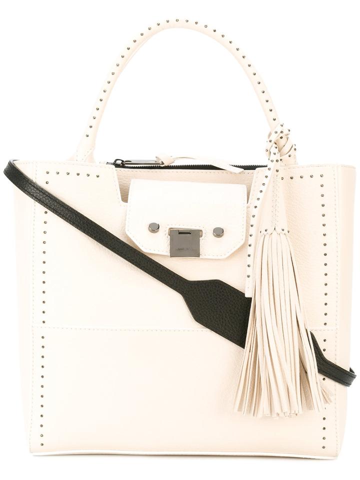 Jimmy Choo 'robin' Shoulder Bag, Women's, White, Calf Leather
