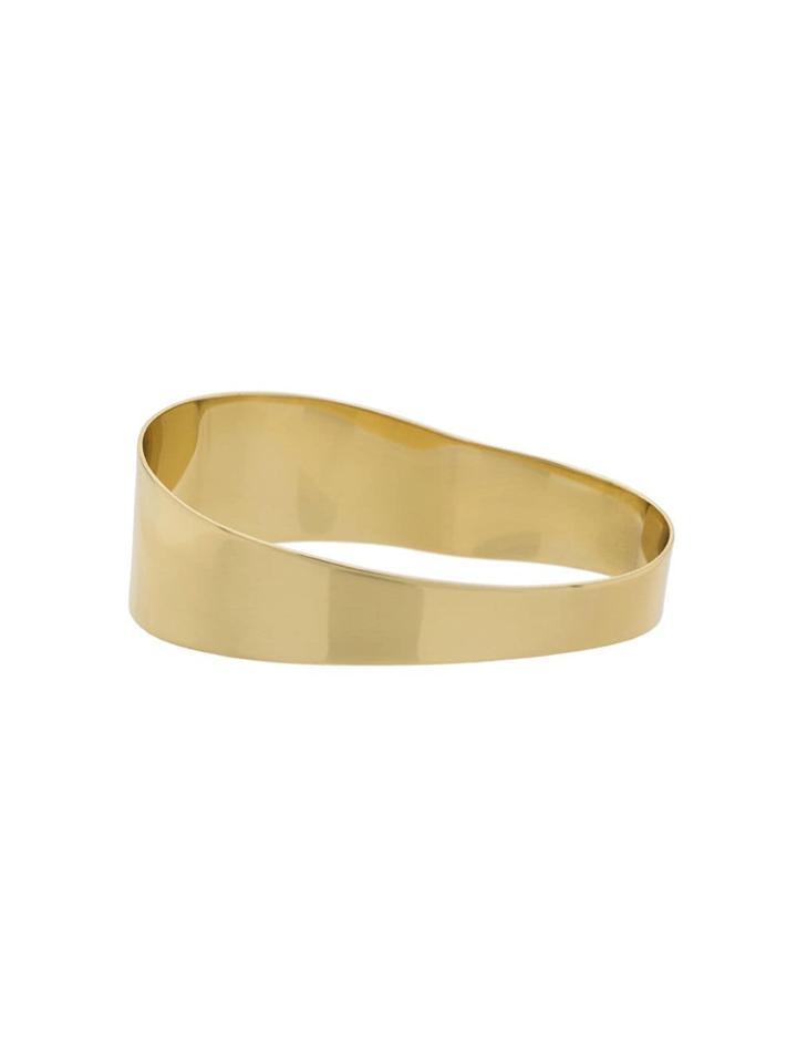 Cornelia Webb Organic Wide Brass Bangle - Gold