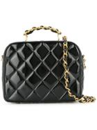 Chanel Vintage Quilted Boxy 2way Bag - Black