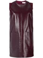 Courrèges Patent Shift Dress - Red