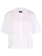 Dsquared2 Shirt With Frill Embellishments - Pink & Purple