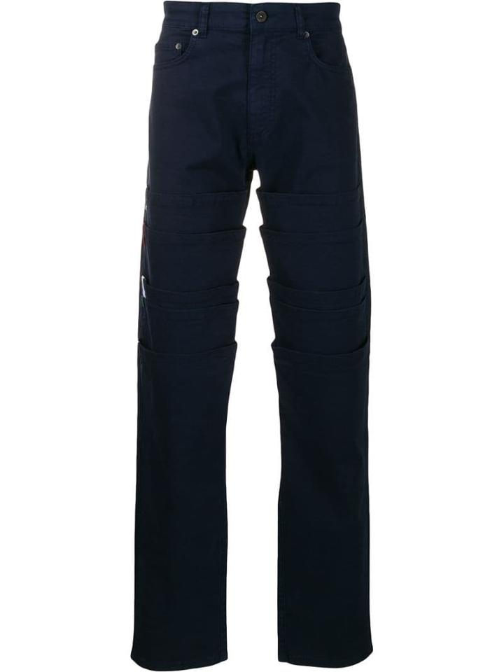 Y/project Layered Panel Trousers - Blue