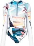 Perfect Moment Ibiza Star Print Spring Suit - Multicolour