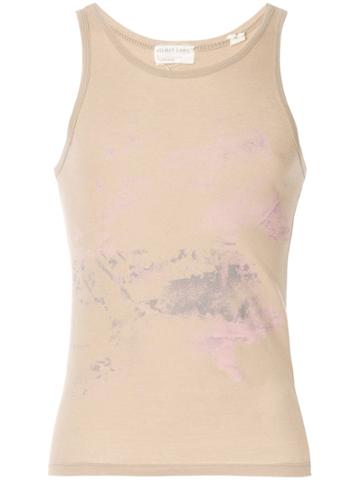 Helmut Lang Pre-owned 1998 Marble Print Tank - Brown