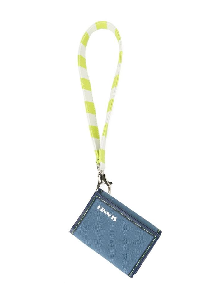 Sunnei Logo Print Wallet - Blue