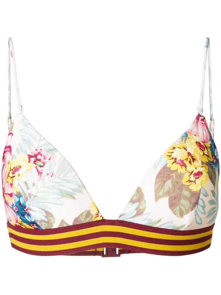 Zimmermann Hibiscus Floral Print Bikini - Nude & Neutrals