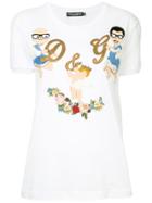 Dolce & Gabbana Embroidered Angels T-shirt - White
