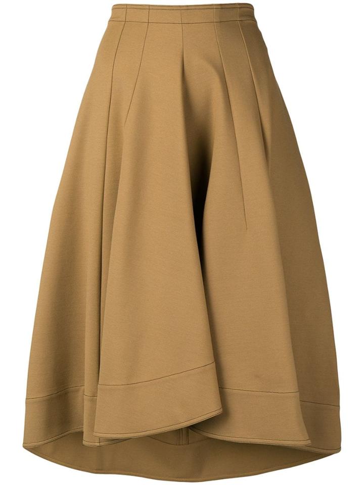 Jil Sander Flared Midi Skirt - Neutrals