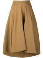 Jil Sander Flared Midi Skirt - Neutrals