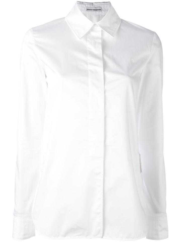 Paco Rabanne Classic Shirt, Women's, Size: 36, White, Cotton