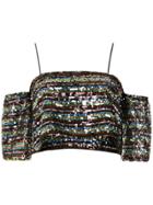 Nk Sequin Cropped Top - Multicolour