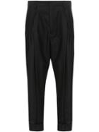 Ann Demeulemeester Tapered-leg Turn-up Trousers - Black