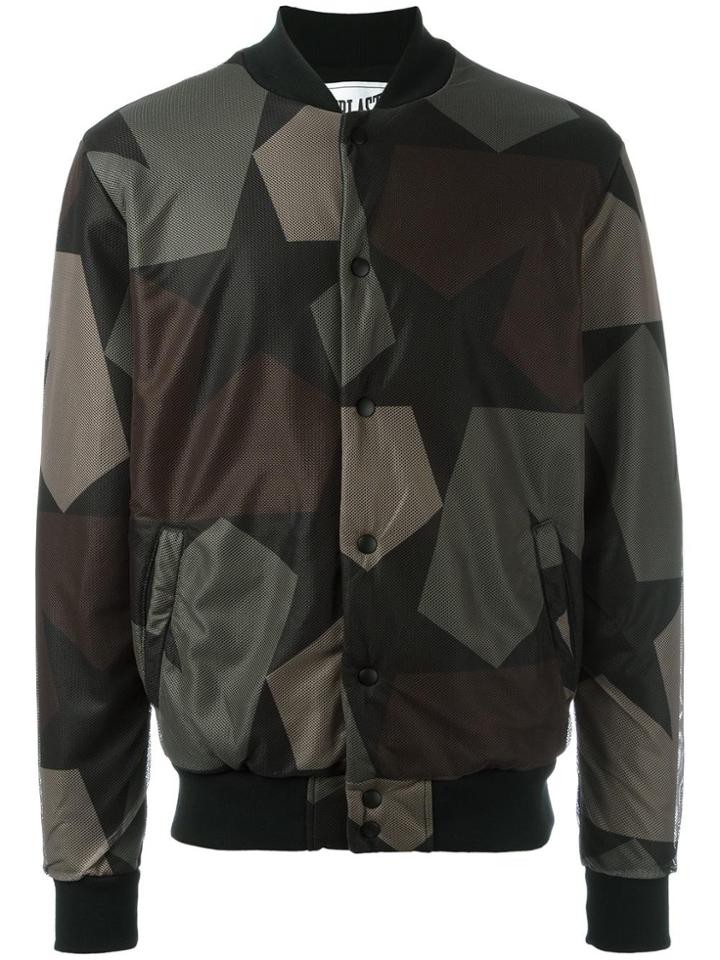 Ports 1961 Camouflage Print Bomber Jacket - Green