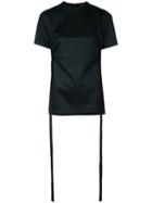 Ellery - Side Split T-shirt - Women - Cotton - 6, Black, Cotton