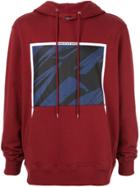 Band Of Outsiders Spaceship Print Hoodie - Red