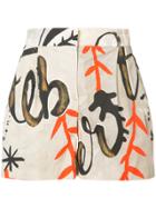 Alberta Ferretti Printed Shorts - Brown