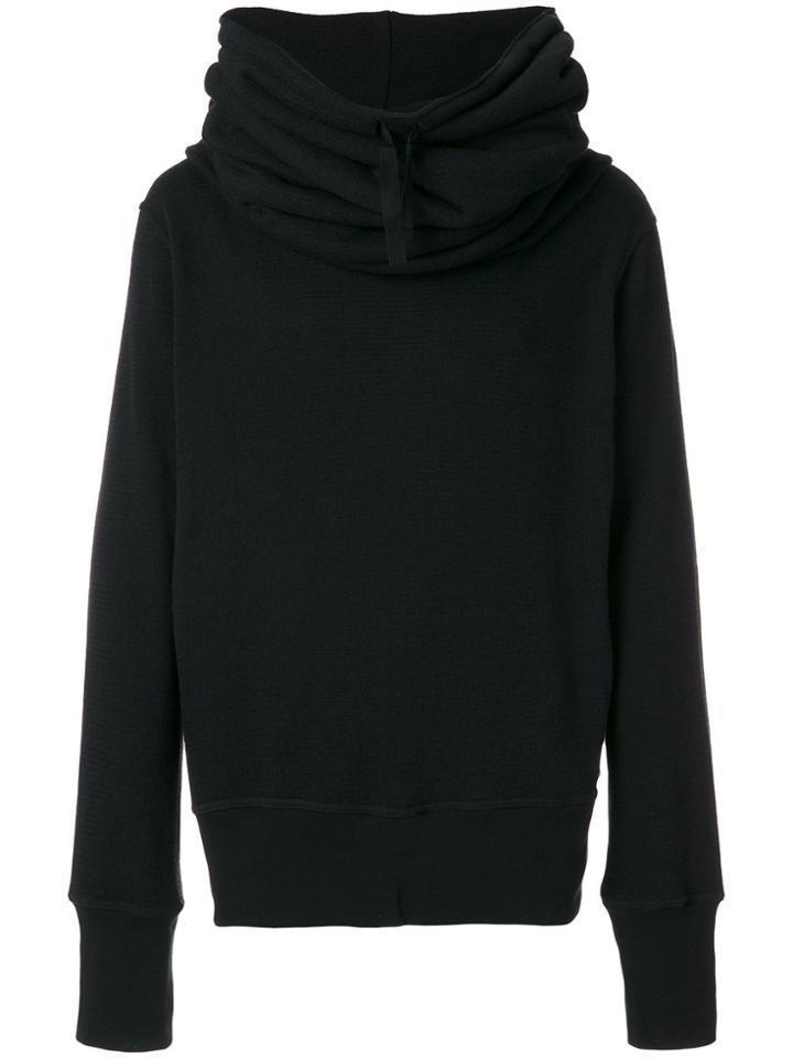Ann Demeulemeester Cowl Hooded Jumper - Black