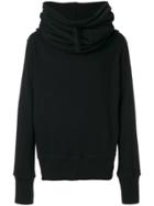 Ann Demeulemeester Cowl Hooded Jumper - Black