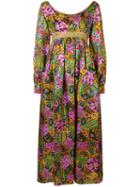 William Vintage Long-sleeve Flared Dress - Pink