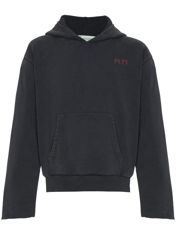 Off-white C/o Art Dad Time On Deck Hooded Sweatshirt - Grey