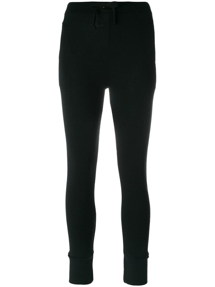 The White Briefs Slim Fit Track Pants - Black