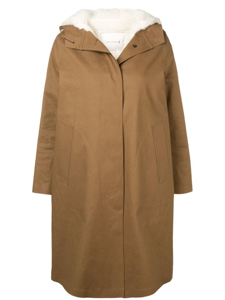 Mackintosh 0001 Buttoned Trench Coat - Brown