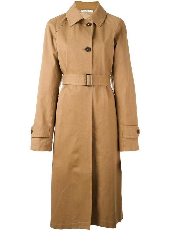 Jil Sander Croquette Trench Coat, Women's, Size: 36, Nude/neutrals, Cotton